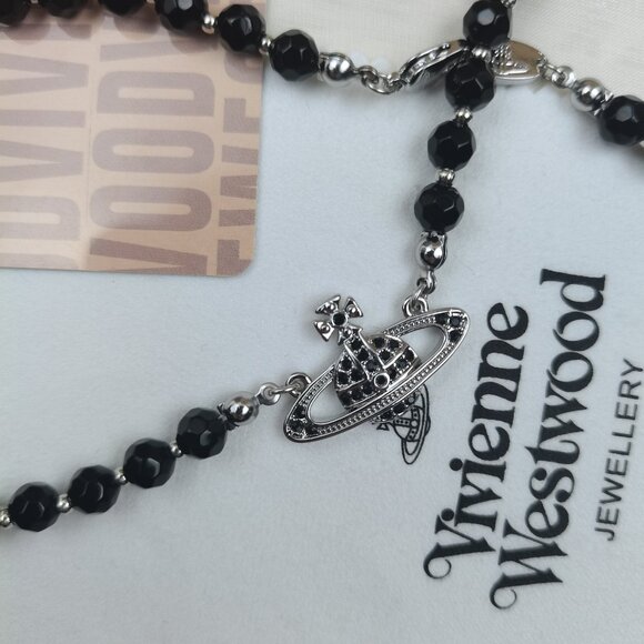 Vivienne Westwood Black Mini Bas Relief Choker - Picture 8 of 10
